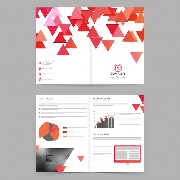 promotional marketing portfolio poster triangular