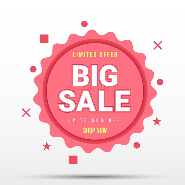 Promotional sale offer banner