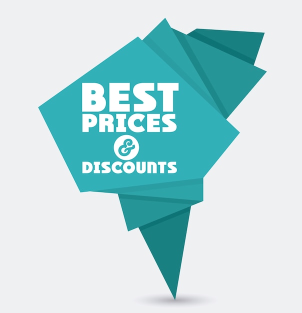 Promotions and discounts  message digital design