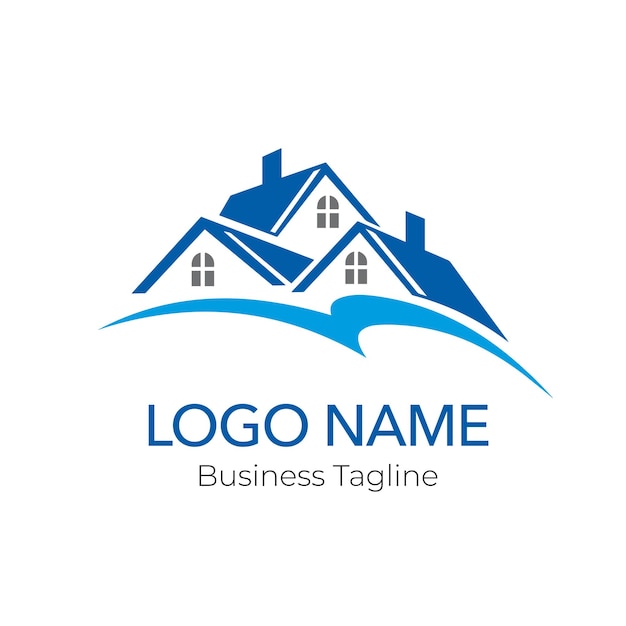 property agency logo design template collection