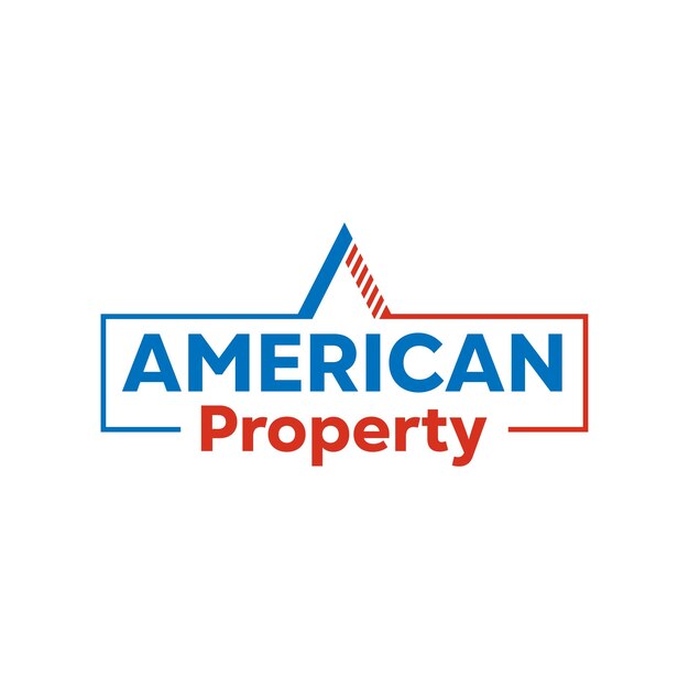 Property logo with AMERICA Text design