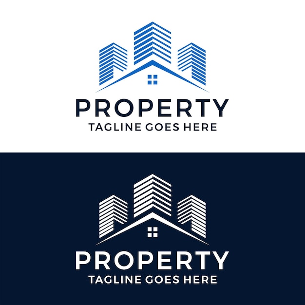 Property real estate symbol logo icon vector template