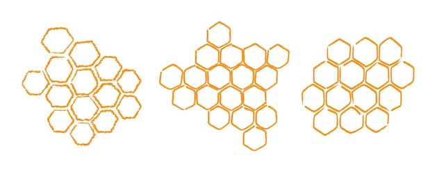 Propolis honey comb sketch. Doodle hand drawn Propolis honeycomb structure. Honey, pollen, wax