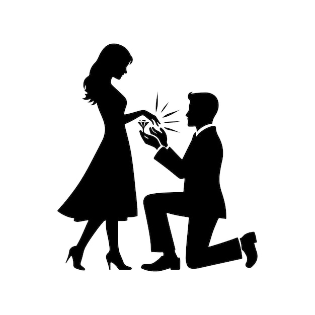 propose vector propose silhouette vector illustration