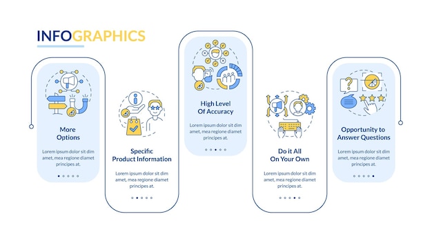 Pros of direct marketing rectangle infographic template