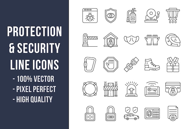 Protection and Security Icons