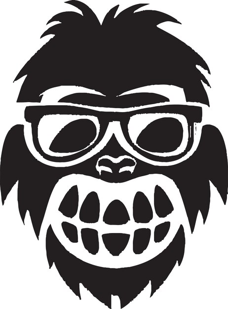 Protective Gorilla Logo Illustration