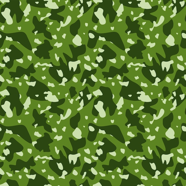 Protective seamless background with green and white spots