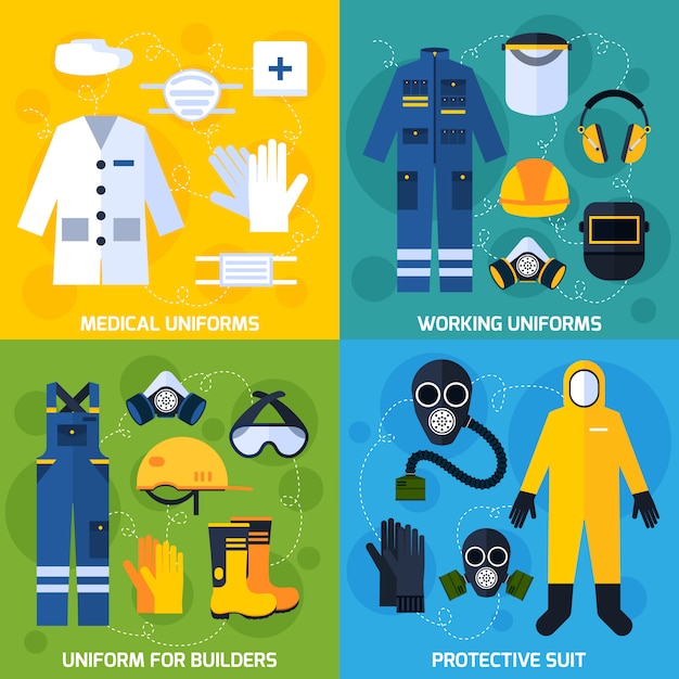 Protective Uniform Equipment  vector images