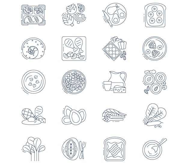 Protein Food  vector icon illustration