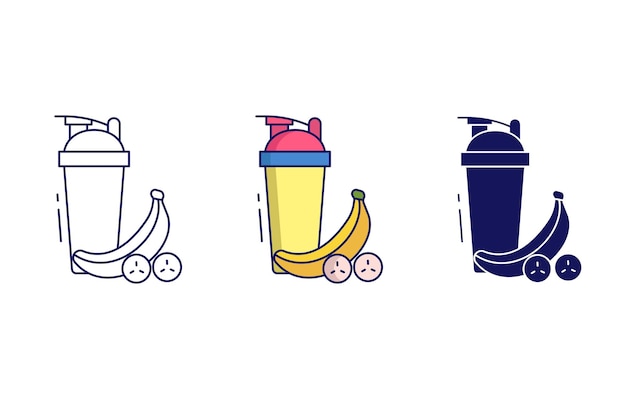 protein shake vector icon