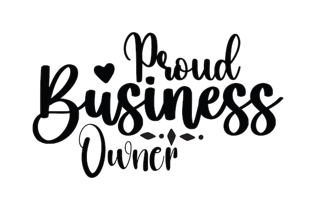 Vector proud business owner svg