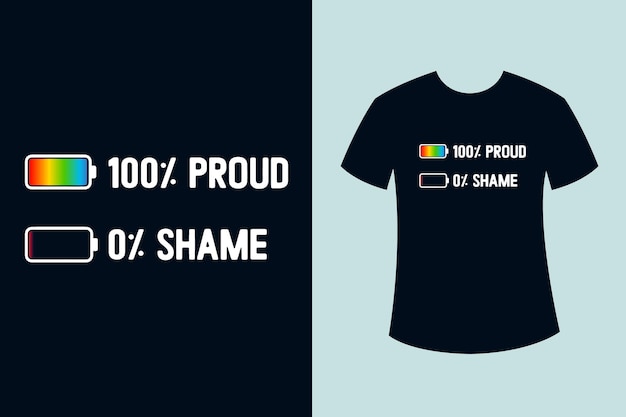 Proud gay lgbt pride funny t shirt design