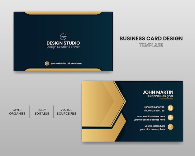 PSD Corporate business card design template