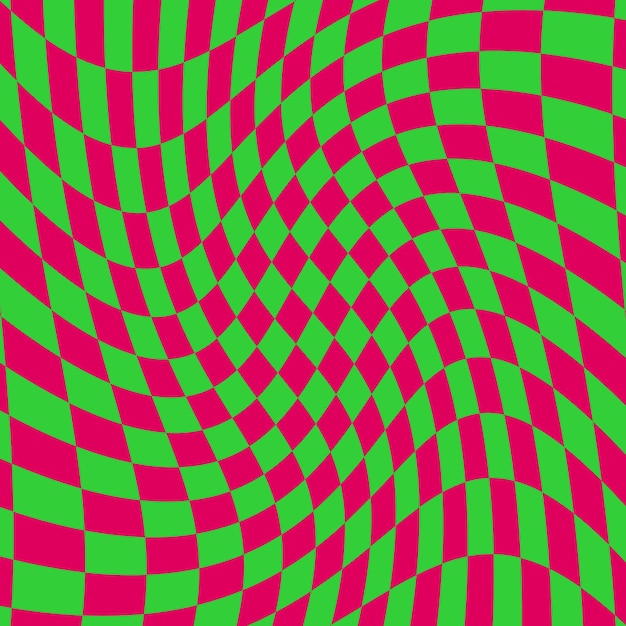 Psychedelic geometric pattern with squares