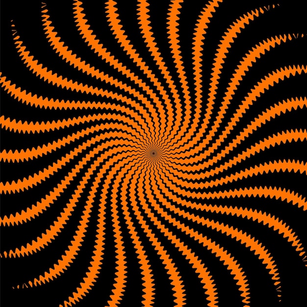 Vector psychedelic hypnotic halloween spiral pattern