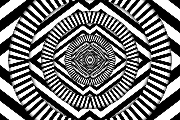 Psychedelic illusion background