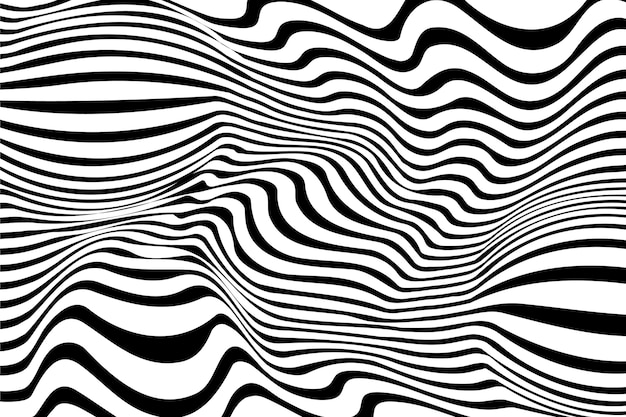 Psychedelic waves of optical illusion background