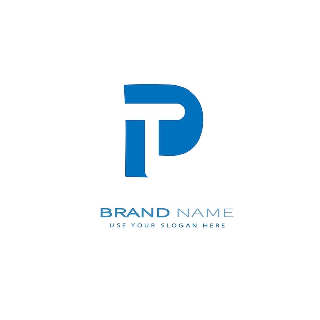 PT273 letter PT logo design