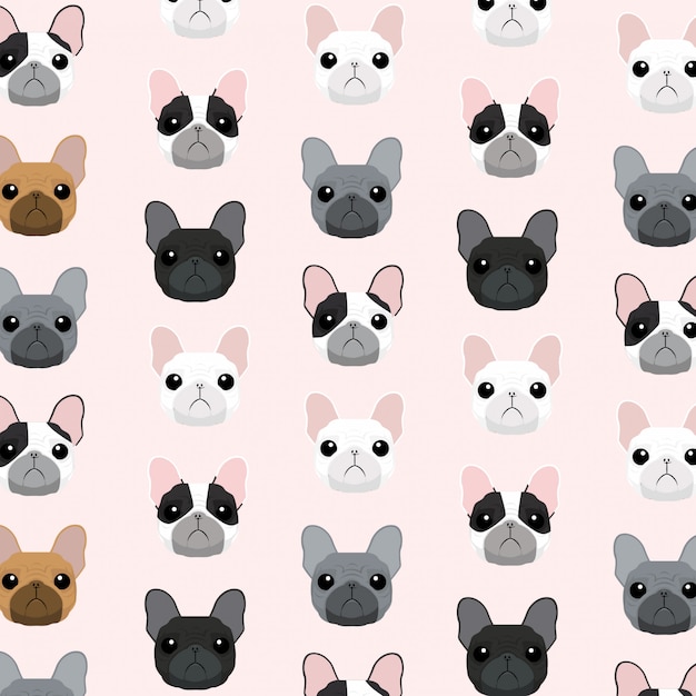 Pug's faces pattern