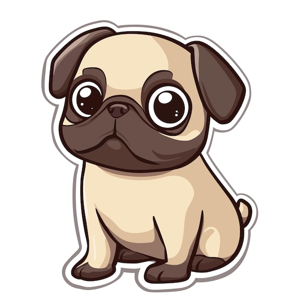 Puggy vector cute