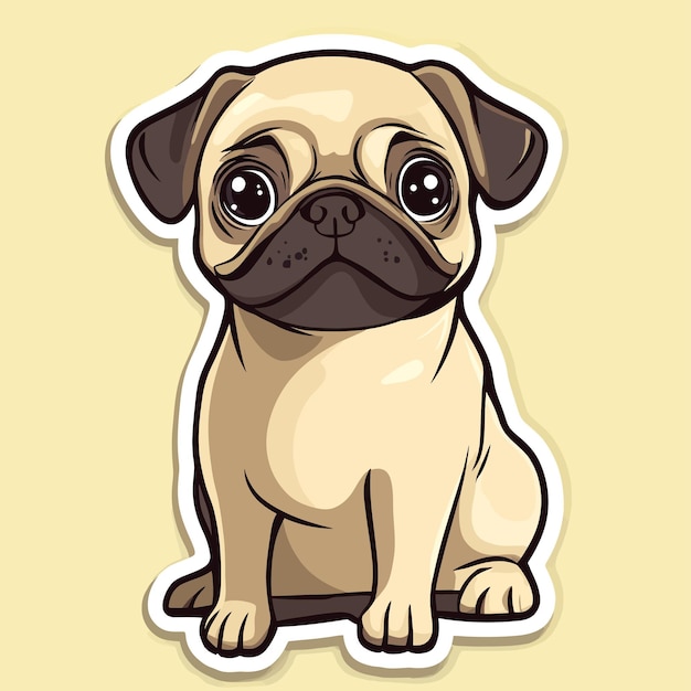 Puggy vector cute