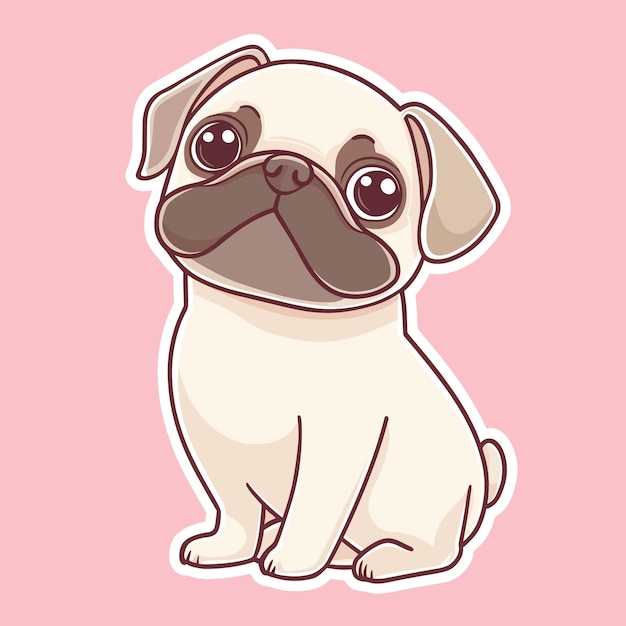 Puggy vector cute