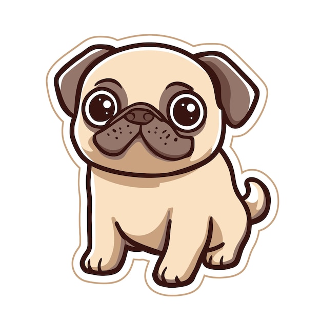 Puggy vector cute