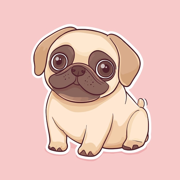 Vector puggy vector cute