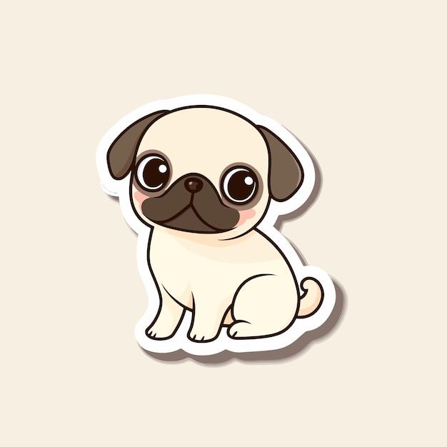 Vector puggy vector cute