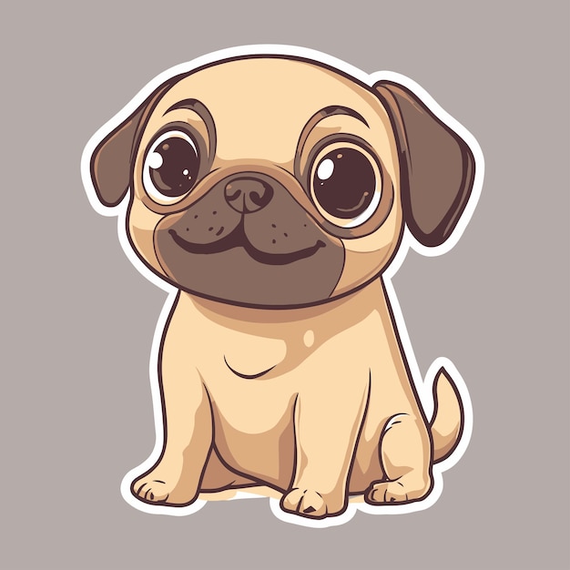 Puggy vector cute