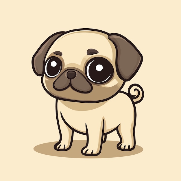 Vector puggy vector cute