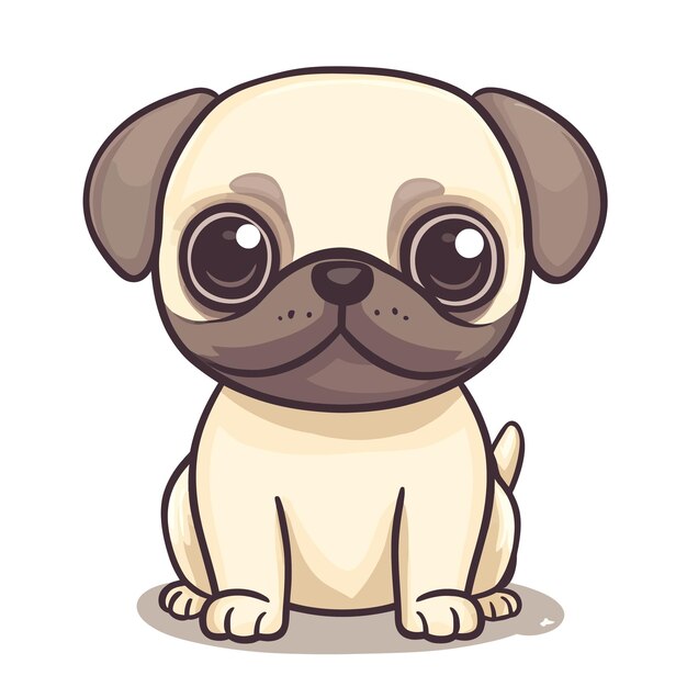 Vector puggy vector cute