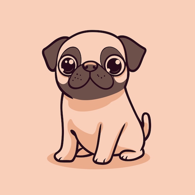 Vector puggy vector cute