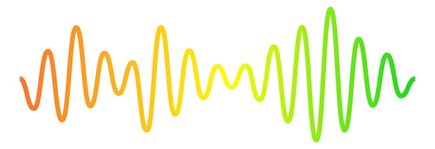 Pulse signal wave Color gradient line chart