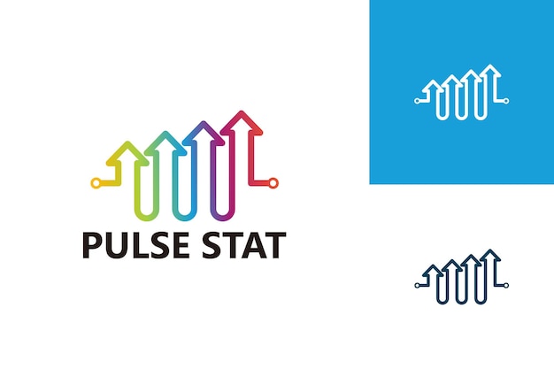 Pulse Statistic Logo Template Design Vector, Emblem, Design Concept, Creative Symbol, Icon