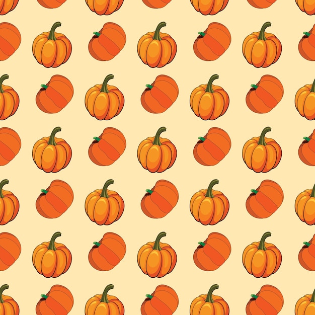 Vector pumkin party seamless vector pattern design