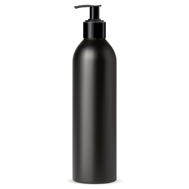 Pump bottle for cosmetic soap. Dispenser package