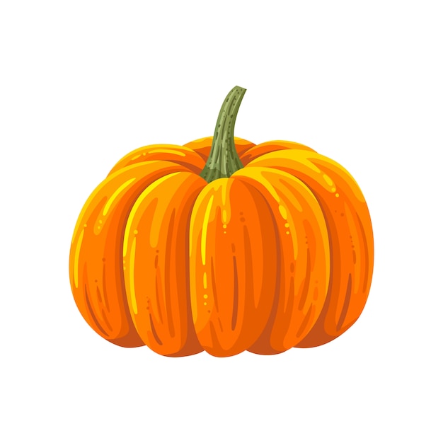 Pumpkin. Cartoon illustration on a autumn theme. 