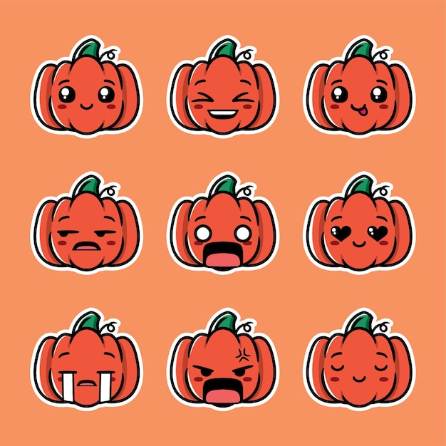 pumpkin emoji collection autumn edition