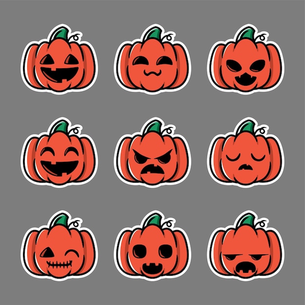 pumpkin emoji collection evil edition