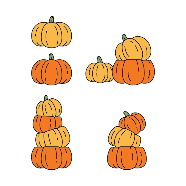 pumpkin halloween cartoon icon