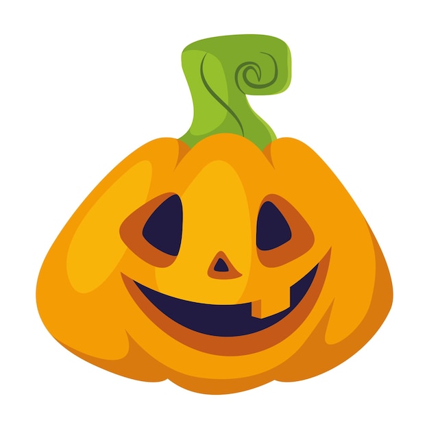 Pumpkin for Halloween Cartoon vector illustration