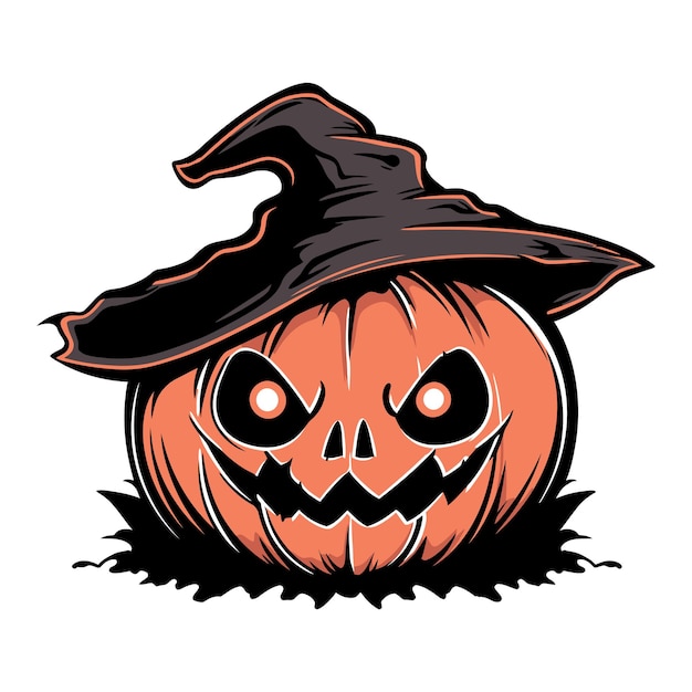 Pumpkin Halloween Mascot Logo for Esport Halloween Tshirt Design Halloween Logo Halloween Sticker