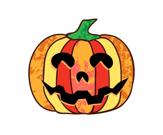 Pumpkin Halloween Single Illustration for The Holiday