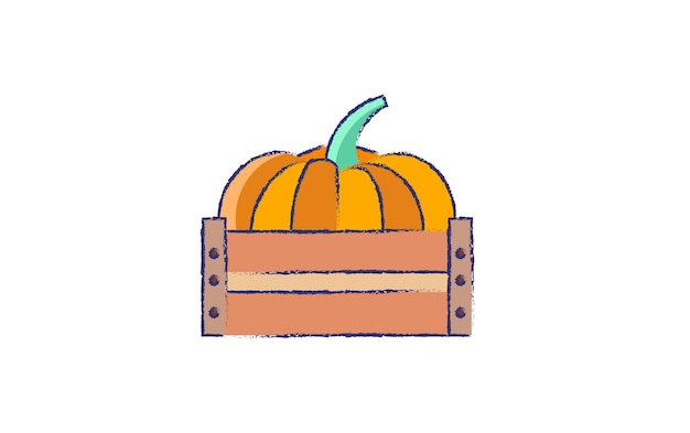 Pumpkin hand drawn illustration