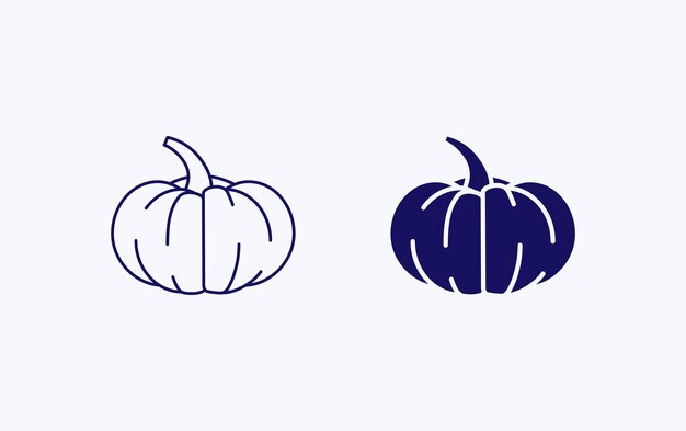 Pumpkin illustration icon