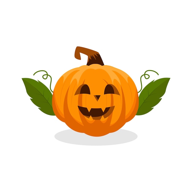 Pumpkin Leaves Character Design Illustration