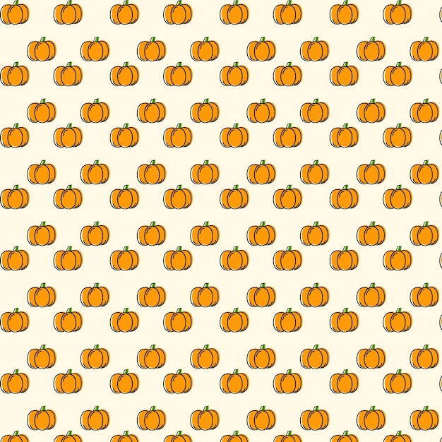 Vector pumpkin_line_pattern