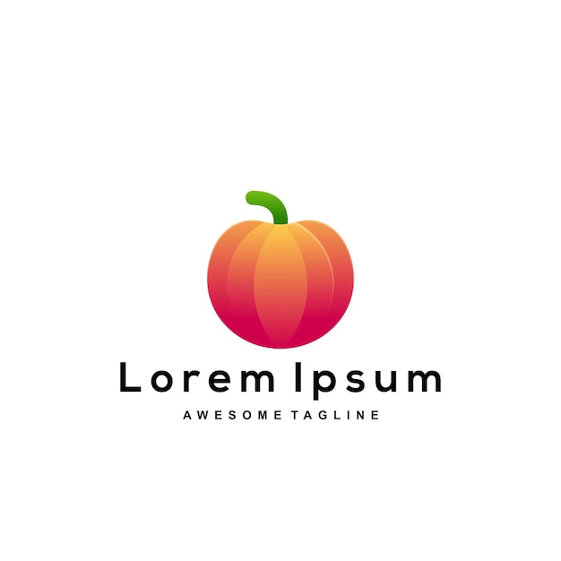 Pumpkin logo with colorful design